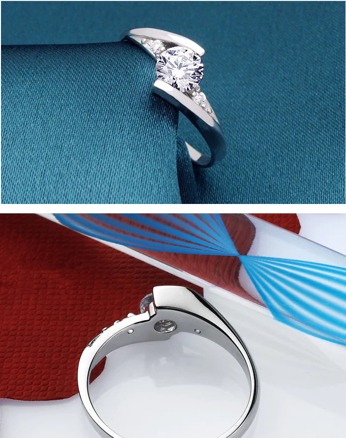 Luxe Solitaire Crystal Ring