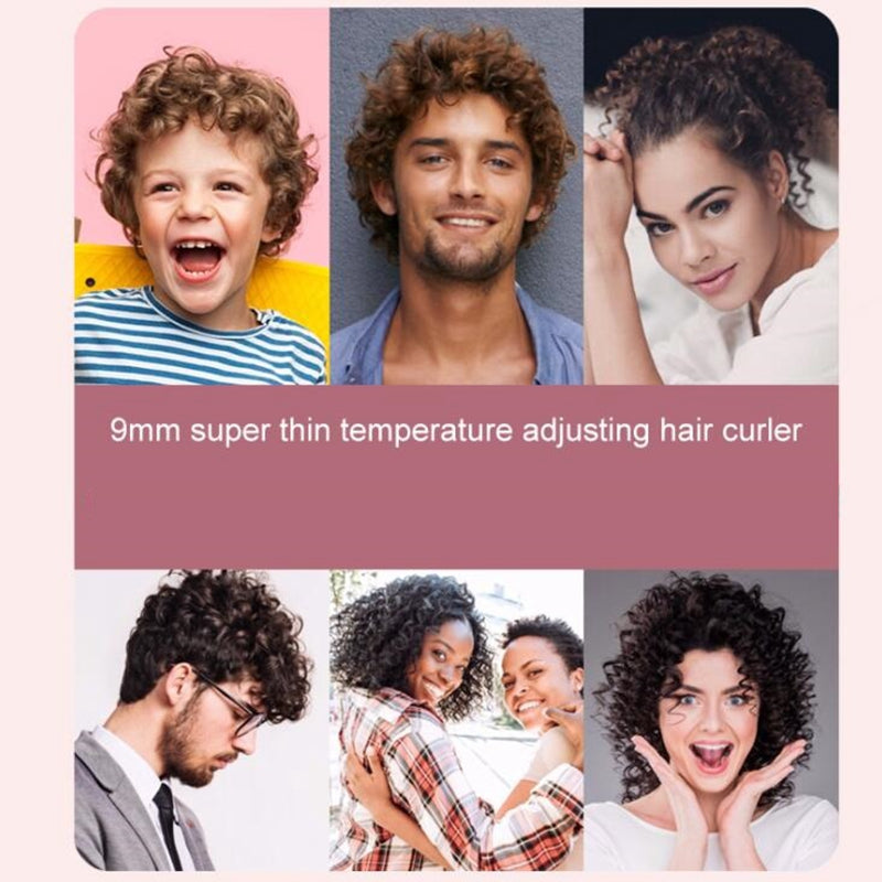 Professional 9mm Curling Iron with LCD Display